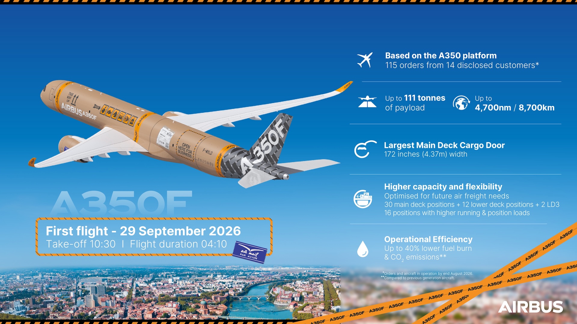 Airbus staged the A350F’s first flight for everyone except its buyers